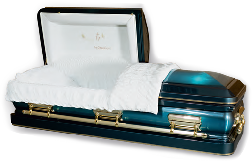 Royal Blue Coffin